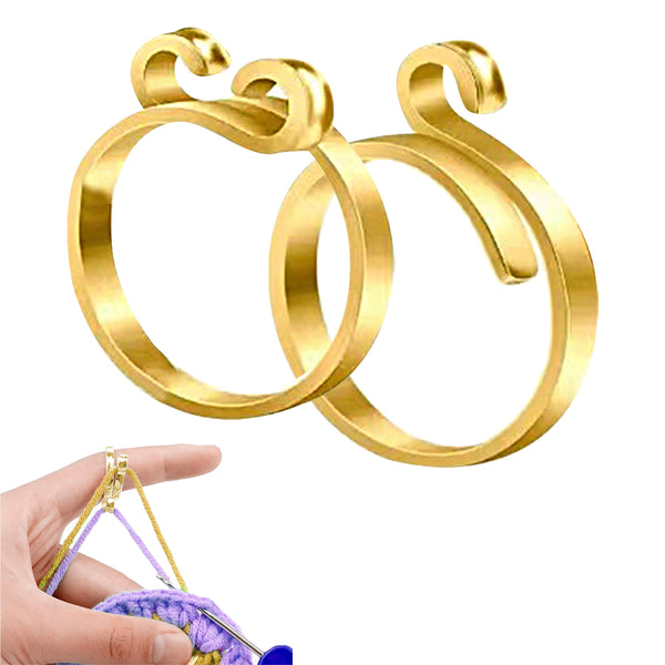 Adjustable Opening Ring Knitting Needlework Loop Ring Open Yarn Guide Ring Style 1