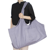 Large Yoga Mat Carrying Bag with Side Pocket Yoga Tote Bag Gym Bag Purple