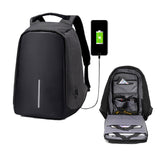 Anti-Theft Backpack School Travel Laptop Bag with USB Charging Port Black