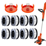 10PCS Trimmer Spools for BLACK DECKER Series Replacement Set
