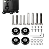 2 Sets of Luggage Replacement Wheels 8PCS Silent Suitcase Roller Wheels for Travel Suitcase