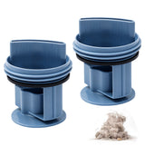 2 Pcs Drain Pump Filter Cover for Bosch Washing Machine Replacement