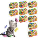 40 Pack Spring Cat Toys Bouncy Interactive Chase and Exercise Toys for Indoor Cats and Kittens