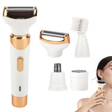 Womens Electric Shaver Four in One Hair Remover for Body Face Legs and Bikini