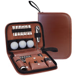 Golf Accessories Gift Set with PU Leather Carrying Case for Men and Golf Enthusiasts