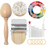 Mini Darning Loom Kit DIY Clothing Repair Kit with Darning Egg and Hook for Beginners