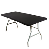 Polyester Picnic Tablecloth Washable Elastic Fitted Stretch Rectangle Table Cover