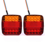 2 PCS 12V LED Trailer Tail Lights with Brake Turn and Tail Functions