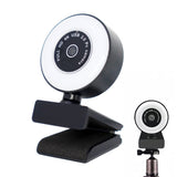 4K Webcam with Beauty Filter 360 Degrees Rotatable Web Camera for Streaming Video Calls Online Meetings