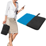 Foldable Gel Seat Cushion Honeycomb Seat Pad with Washable Cover Chair Cushion for Office Travel Camping