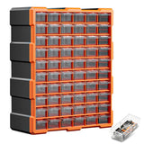 60-Drawer Tool Storage Bin Part Cabinet Box Chest Plastic Organiser With Divider