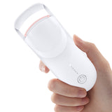 Heated Eyelash Curler – Portable Electric Lash Curler for Long-Lasting Natural Curls Cream White