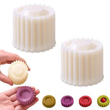 2PCS 2-in-1 Double-Sided Sunflower Cookie Stamp Pastry Mold for Baking Biscuits