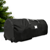 Rolling Christmas Tree Storage Bag Handy with Handle for Easy Carry Black