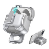 Protective AirPods Case Stand Support Wireless Charging Compatible Silver