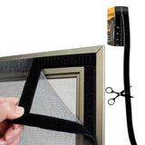 30Ft x 1 Inch Heavy Duty Hook and Loop Tape with Adhesive Black