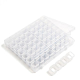 56 Grid Plastic Jewelry and Bead Storage Organizer Box for Crafts