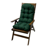 Indoor/Outdoor Rocking Chair Cushion Water Resistant Outdoor Seat Pad with Ties Dark Green