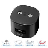 350ml Rechargeable Ultrasonic Cleaner 55kHz with 3 Modes Blue Light Black