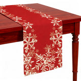 Linen Christmas Table Runner Long Farmhouse Holiday Table Decor for Kitchen Home Style 3