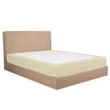 Elastic Box Spring Cover 4 Sides Wrap Around Bed Skirt Beige