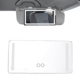 USB Car Visor Vanity Mirror Touch Screen LED Light Makeup Mirror White