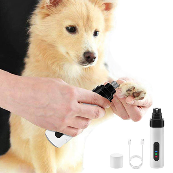 2-Mode Silent Pet Grooming Nail Grinder Rechargeable Dog Nail Trimmer