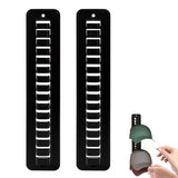 2 Pack Wall Mounted Baseball Cap Hat Rack Organizer for Home Black