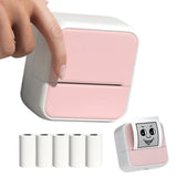 Mini Portable Bluetooth Thermal Sticker Printer for Photos Notes and Gifts Pink