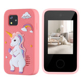 Kids Dual Camera Smart Phone Toys Touchscreen Cell Phone Learning Toy Pink