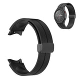 Magnetic Watch Band Silicone Strap for Samsung Galaxy Watch 4/5/5Pro/6 Black