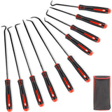10PCS Alloy Steel Automotive Oil Seal Hook Pullers with Protective Sleeves Style 1