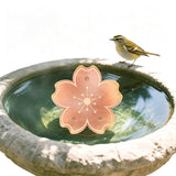 Copper Bird Bath Cleaning Disc for All-Season Outdoor Birdbaths Flower Shape
