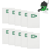 10 PCS Vacuum Dust Bags Compatible with Numatic Henry Hetty Harry HVR200 Green