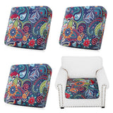 4Pcs Patio Cushion Covers Stretch Outdoor Couch Cushions For Sofa Chair Seat Cover Style 1