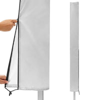Waterproof Rotary Airer Cover – Clothesline Dryer Shield with Zipper Silver