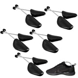 5 Pairs Adjustable Plastic Shoe Trees for Men Women Black