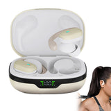 Wireless Earbuds Sports Bluetooth Headphones IPX5 Waterproof Earphones for Workout Running Beige