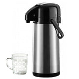 3L Stainless Steel Vacuum Insulated Water Dispenser Coffee Carafe for Hot Drinks Tea Liquid Silver