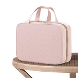 Travel Toiletry Bag with Wet Dry Separation Pocket Multi-Compartment Hanging Makeup Organizer Pink