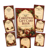 Christmas Gift Card Book DIY Spiral Bound with Handwritten Note Pages Style 2