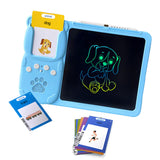 Talking Flash Cards Toy with 510 Words and Drawing Tablet for Boys and Girls Blue
