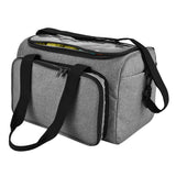 Yarn Storage Bag Wool Tote with Hooks Needles & Accessories Organizer Gray