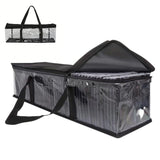 Portable DVD Storage Bag Disc CD Carry Case Clear Cover for 35-40 Discs
