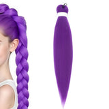 Purple Braiding Hair Extensions Synthetic Hair for Cosplay & Halloween Costumes
