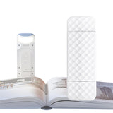 Rechargeable Clip on Booklight with Flexible Adjustable Arm for Reading White
