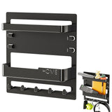 Bedside Shelf Organizer Wall Mount Self-Stick for Bedroom Storage Black