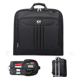 Water-resistant Foldable Garment Bag for Travel with Hanger Strap Black