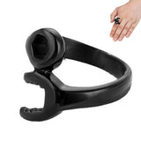 Stainless Steel Industrial Punk Ring Wrench Shape for Men and Women Black