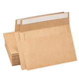 50 PCS Thick Kraft Paper Self Adhesive Envelopes for Cards Photos Brown
